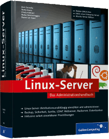 cover von linux server buch